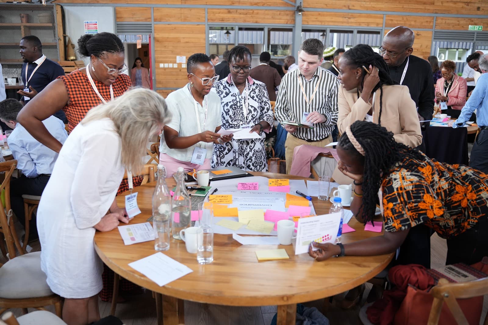 Network practitioners collaborating at a workshop